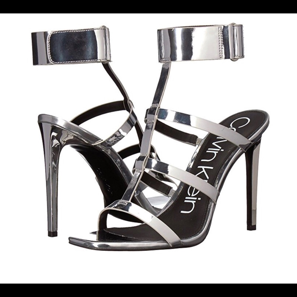 🌟Brand New🌟 Calvin Klein Metallic Caged Heel